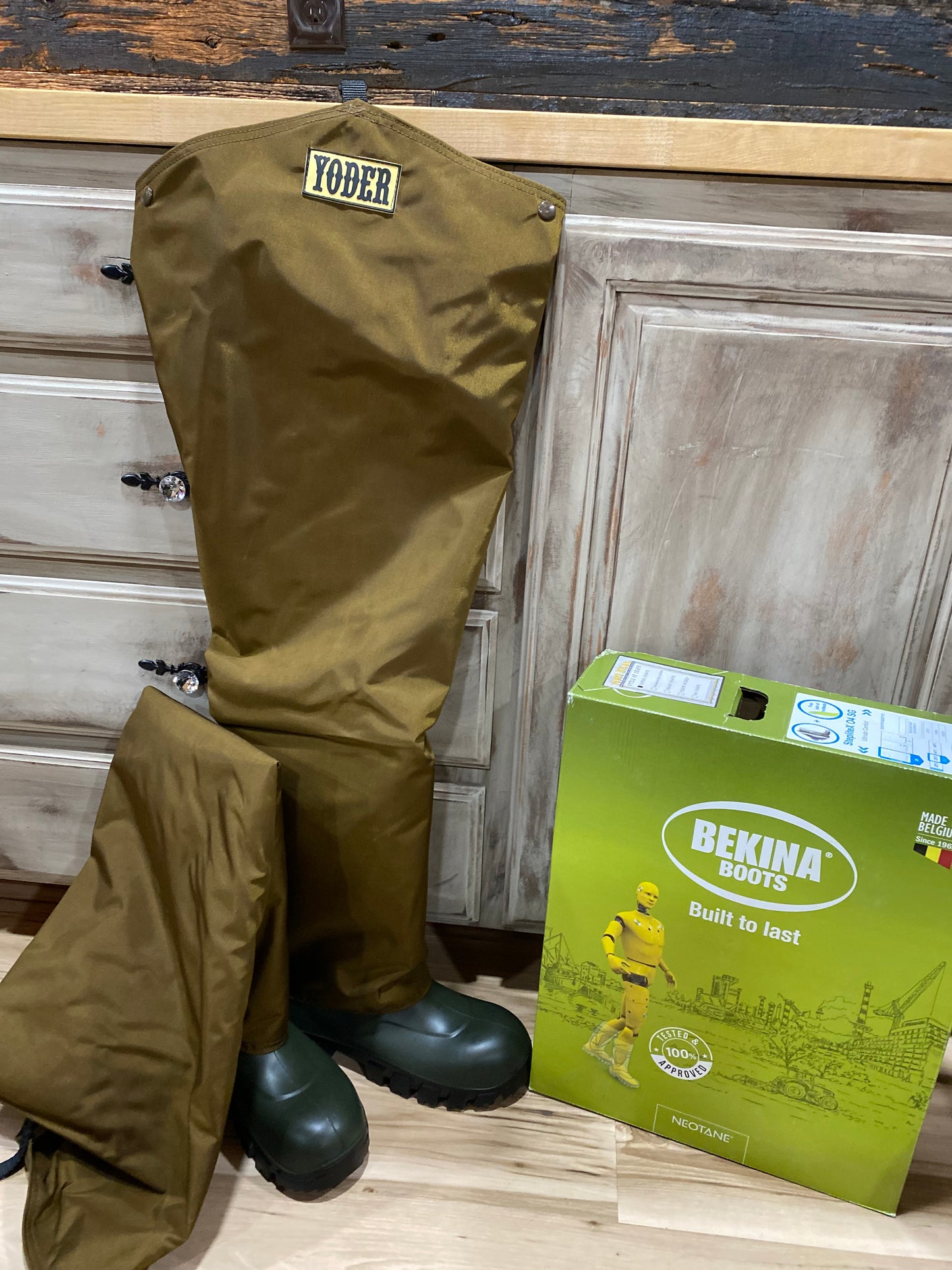 Yoder Bekina with Super Chap