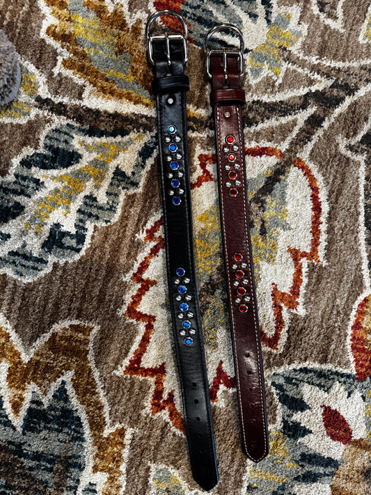 Leather Studded Dog Collar
