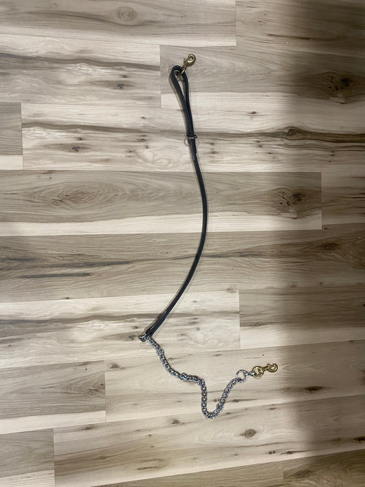 Leather & Chain Dog Lead