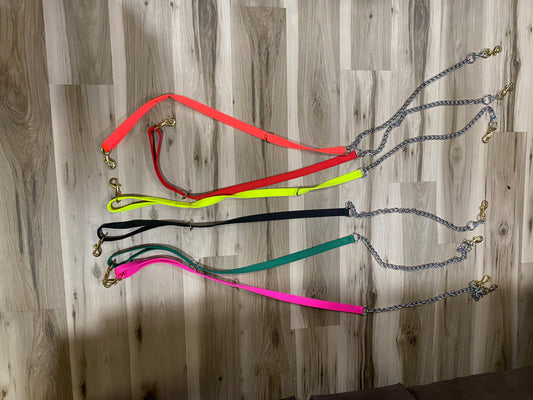 Nylon and Chain Dog Lead