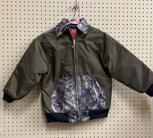 Youth non-hooded camo jacket