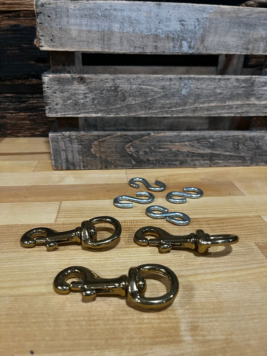 Brass Snaps w/ S-Hooks
